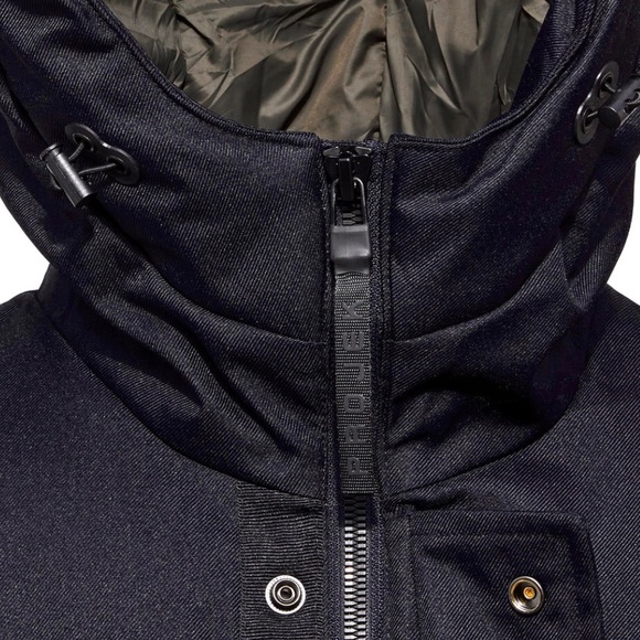 Projek Raw Mixed Media Parka - Navy, Men’s Small - Picture 4 of 6